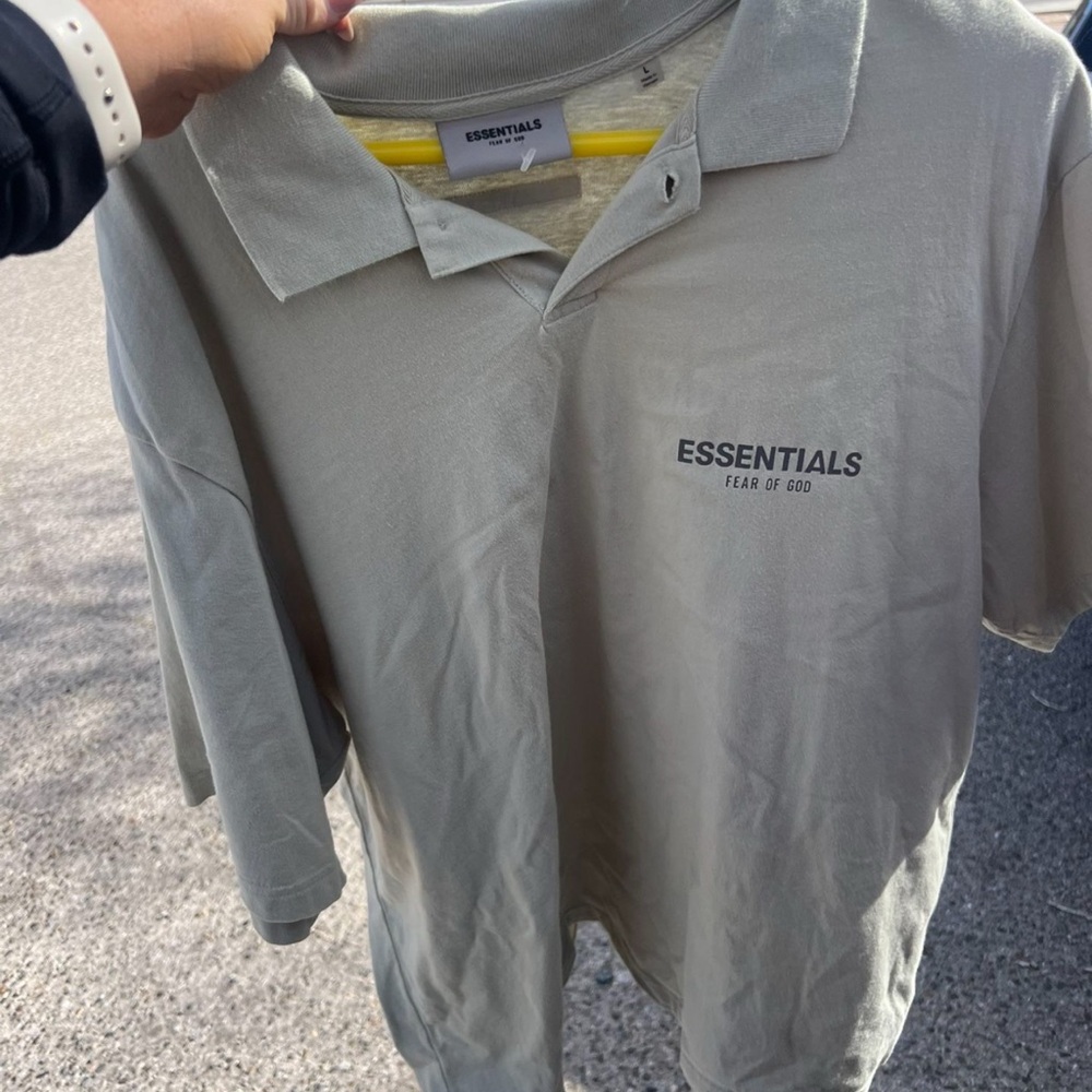 Fear of God Essentials Light Gray Tee